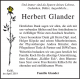 Herbert GLANDER Kaliß Danksagung